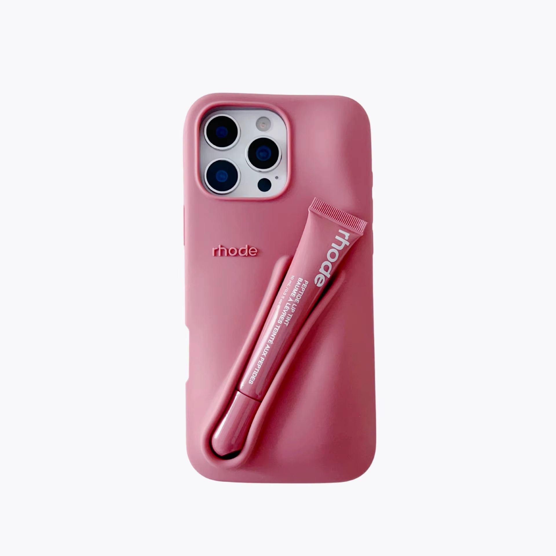 Portable Lip Gloss& Phone Case 2 in 1 for Iphone 17 16E 15 14 13 12 Pro Max plus with Lipstick Soft Cover